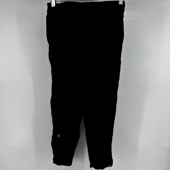 Lululemon Dance Studio Crop 25" Pockets Cinchable Hem Mid Rise Black 4 - Picture 5 of 5